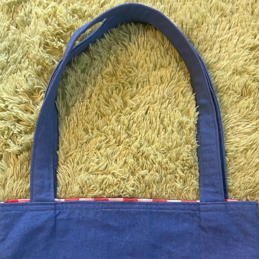 Upcycled Farmhouse Patchwork Tote Bag - image 7